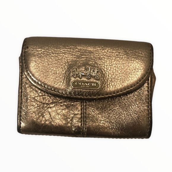 Coach metallic mini Madison wallet - Picture 1 of 13